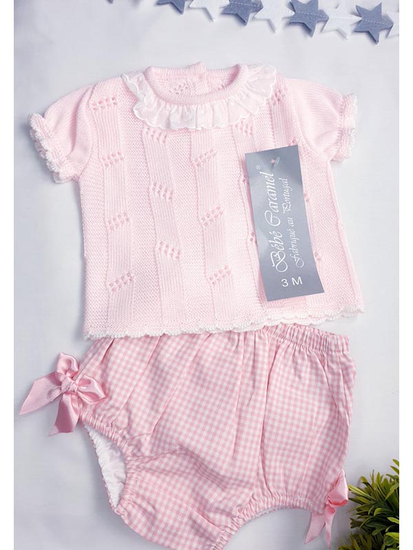 Bebe Caramel 2 piece knitted set Bebe Caramel 2 piece knitted set